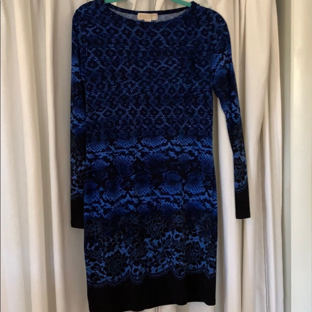 Michael Kors Dress Size S Blue and Black